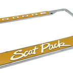 Vintage Style License Plate Frame for Dodge Scat Pack (2015–2024)