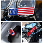 Double-Sided Embroidered Keychain Key Tag for Motorcycles (Tire Valve Cap) (2021-2024)