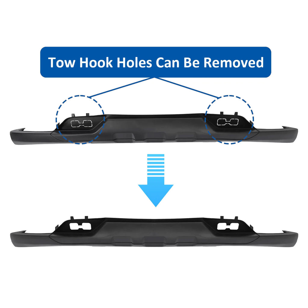 Front Bumper Valance for Chevy Silverado 1500 (2016–2019) W/Tow Hook Holes