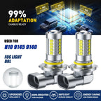 AUXITO 9145 9140 H10 LED Fog Light Bulbs for Ford F150 F250 F350 (2004–2021)