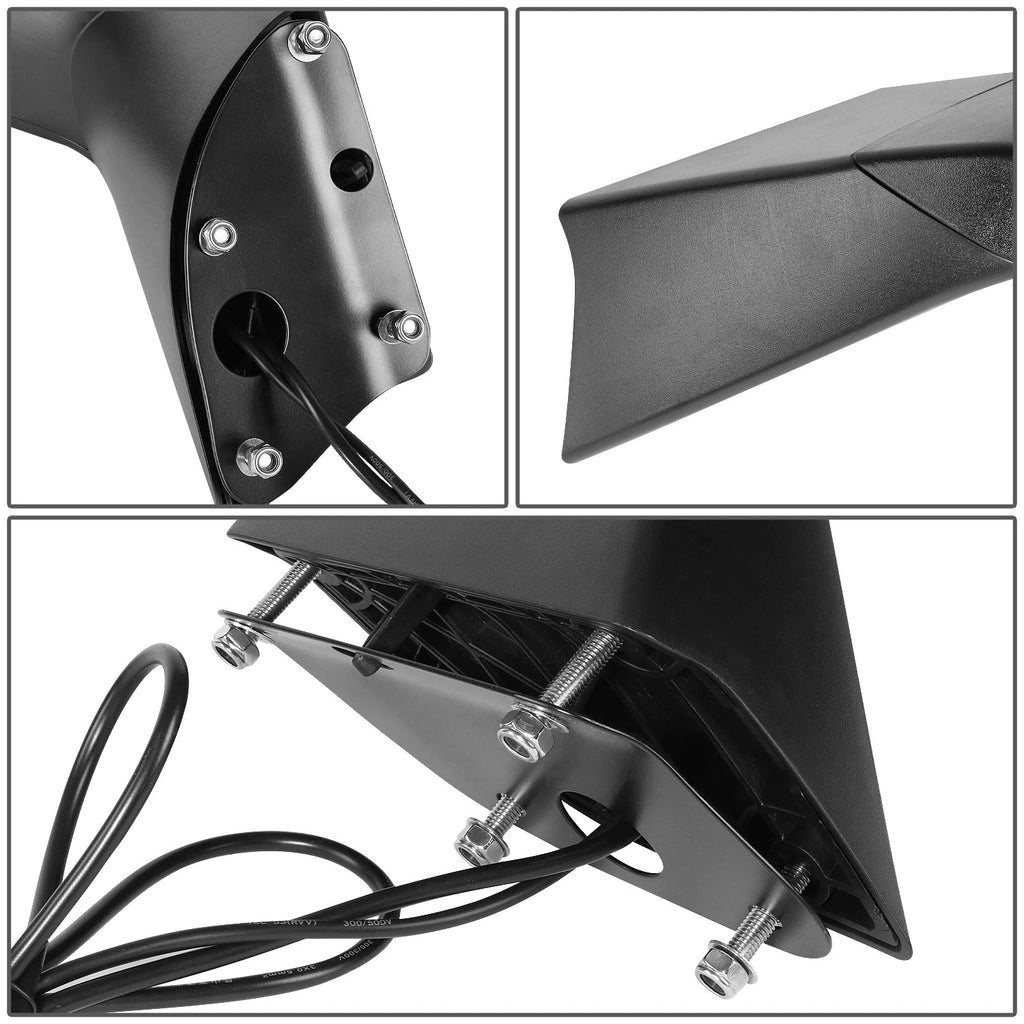 Arrow Sequential LED Signal Hood Mirror Chrome for Volvo VNL 300 400 860 (2018–2021)