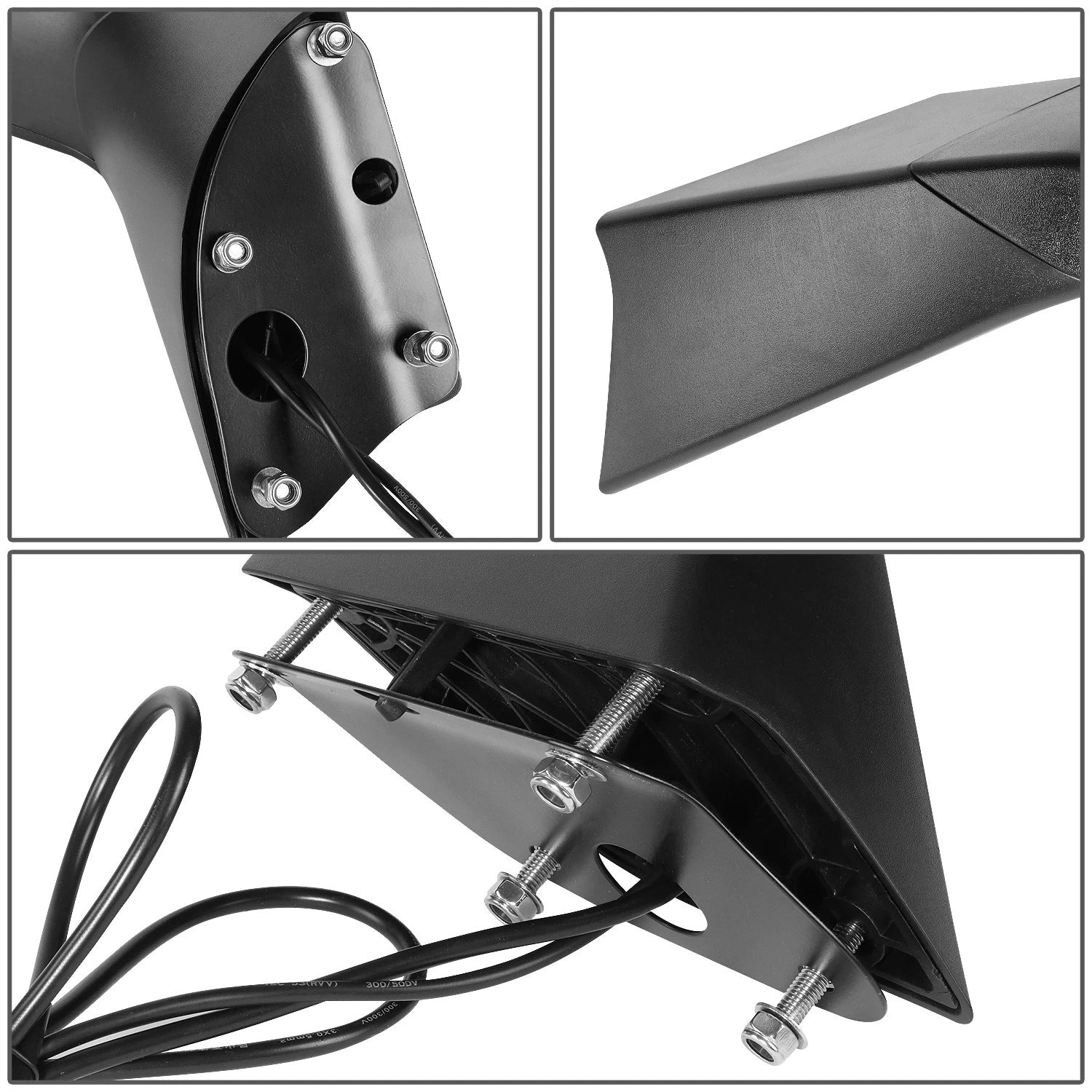 Arrow Sequential LED Signal Hood Mirror Chrome for Volvo VNL 300 400 860 (2018–2021)