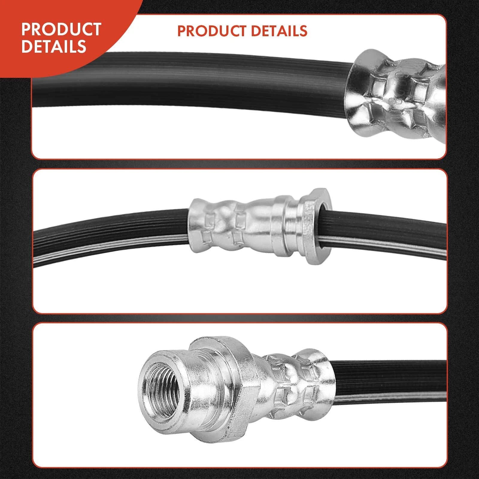 2X Rear Brake Hydraulic Hose for Mitsubishi Montero (2001–2006)