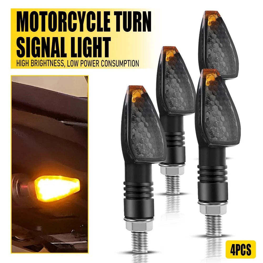 LED Turn Signals for 12V Motorbikes (10mm Holes)