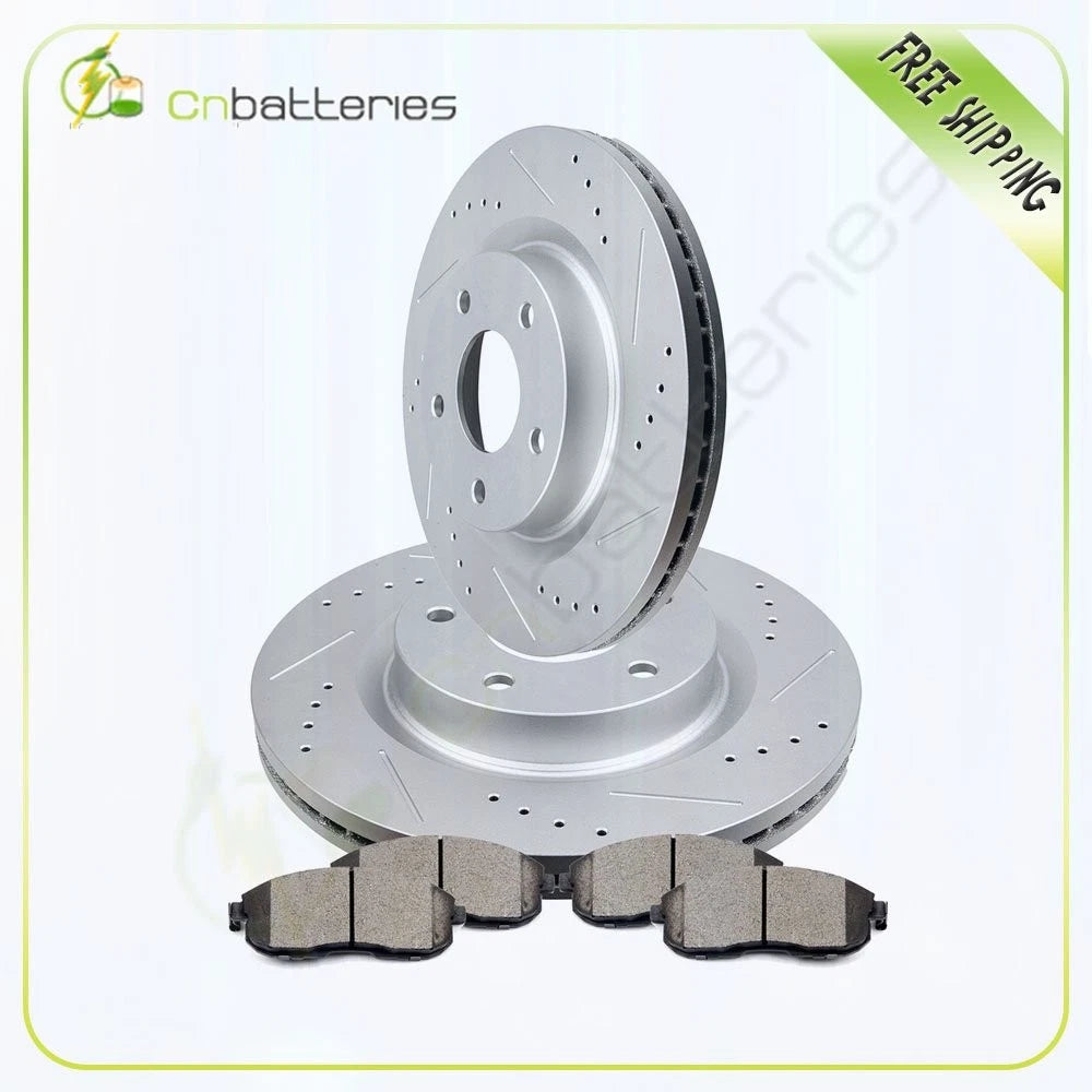Front Brake Rotors and Ceramic Pads for Nissan Altima SE SL (2007–2013)