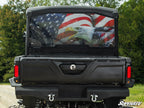 Rear Printed Windshield for Can-Am Defender (American Flag & Eagle)