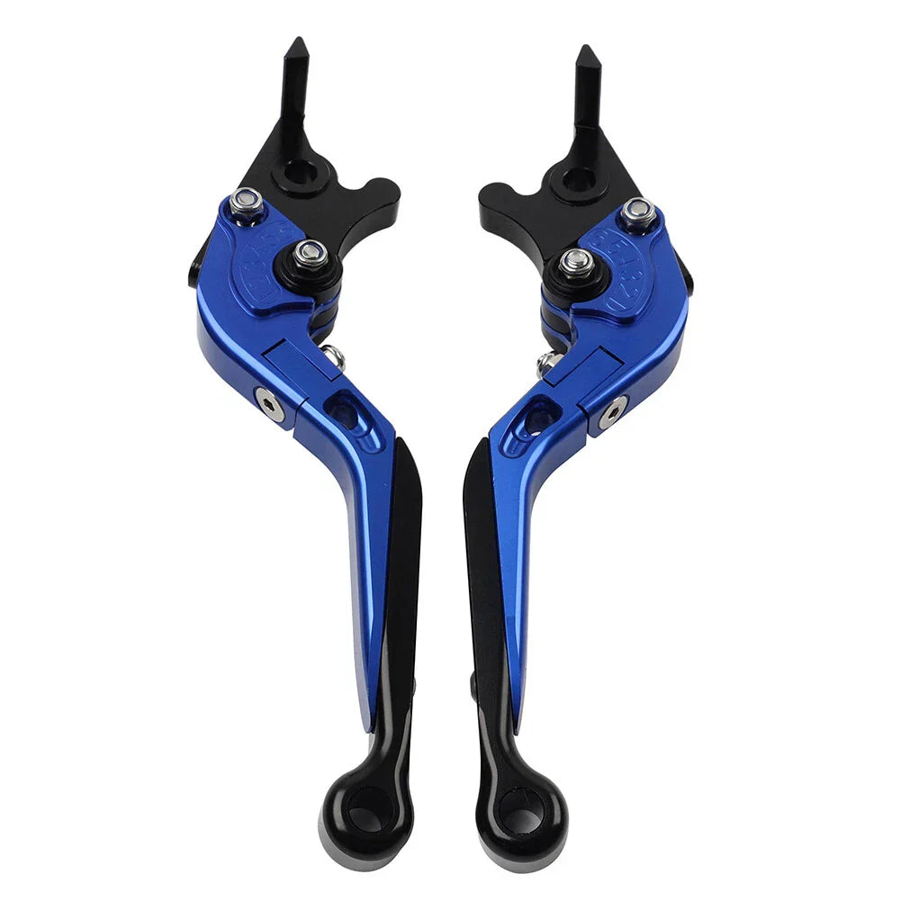 CNC Blue Extendable Brake Clutch Levers for Kawasaki ZX636R ZX6RR (2005-2006)