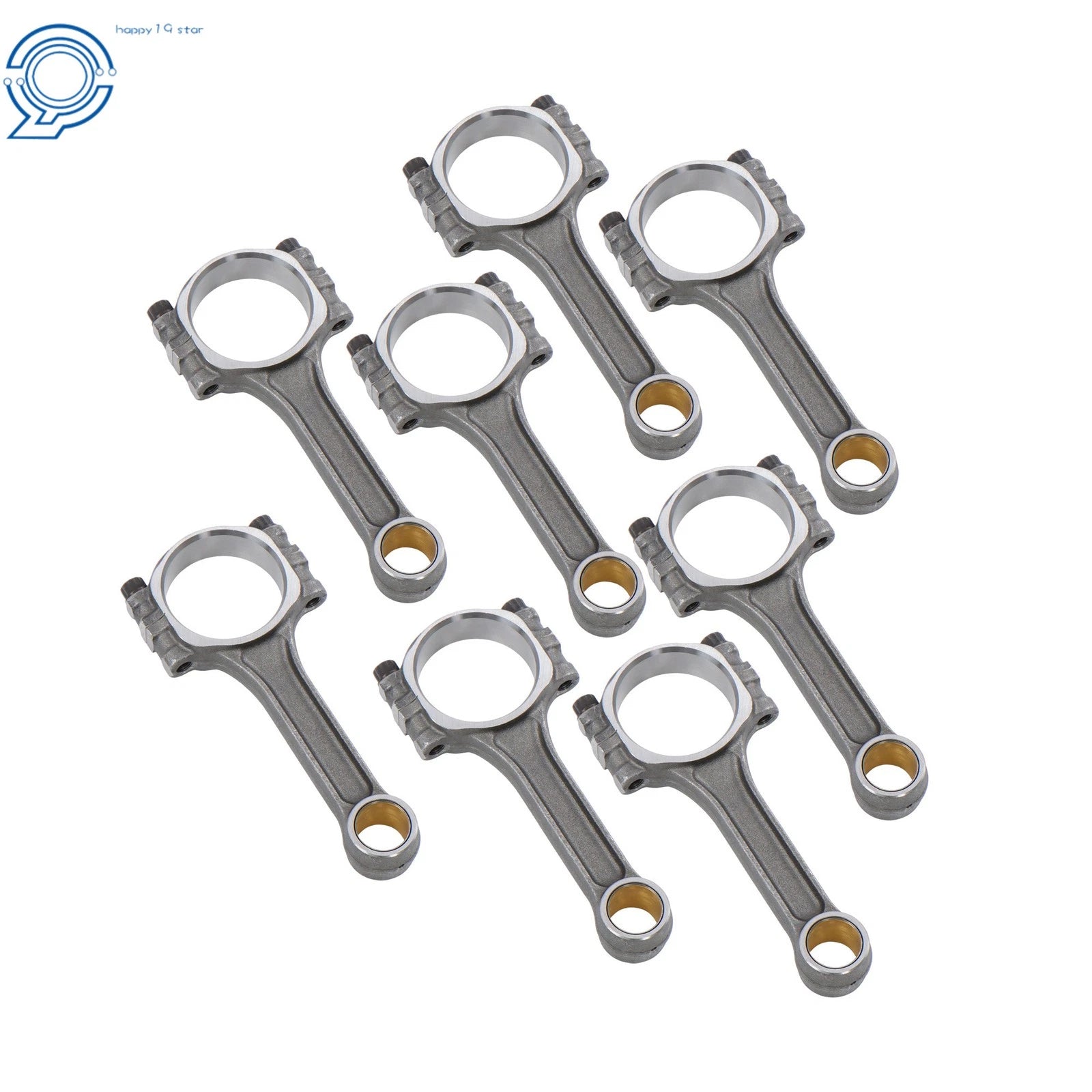 I-Beam Connecting Rods for Chevy SBC 350 (5.700" Length, 2.100" Pin)