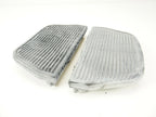 Black Rubber Passenger Floorboard Inserts for Harley Davidson Touring (1997–2021)
