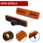 Set of 2 Side Marker Lights for Dodge Pickup Chrysler Plymouth Front Amber