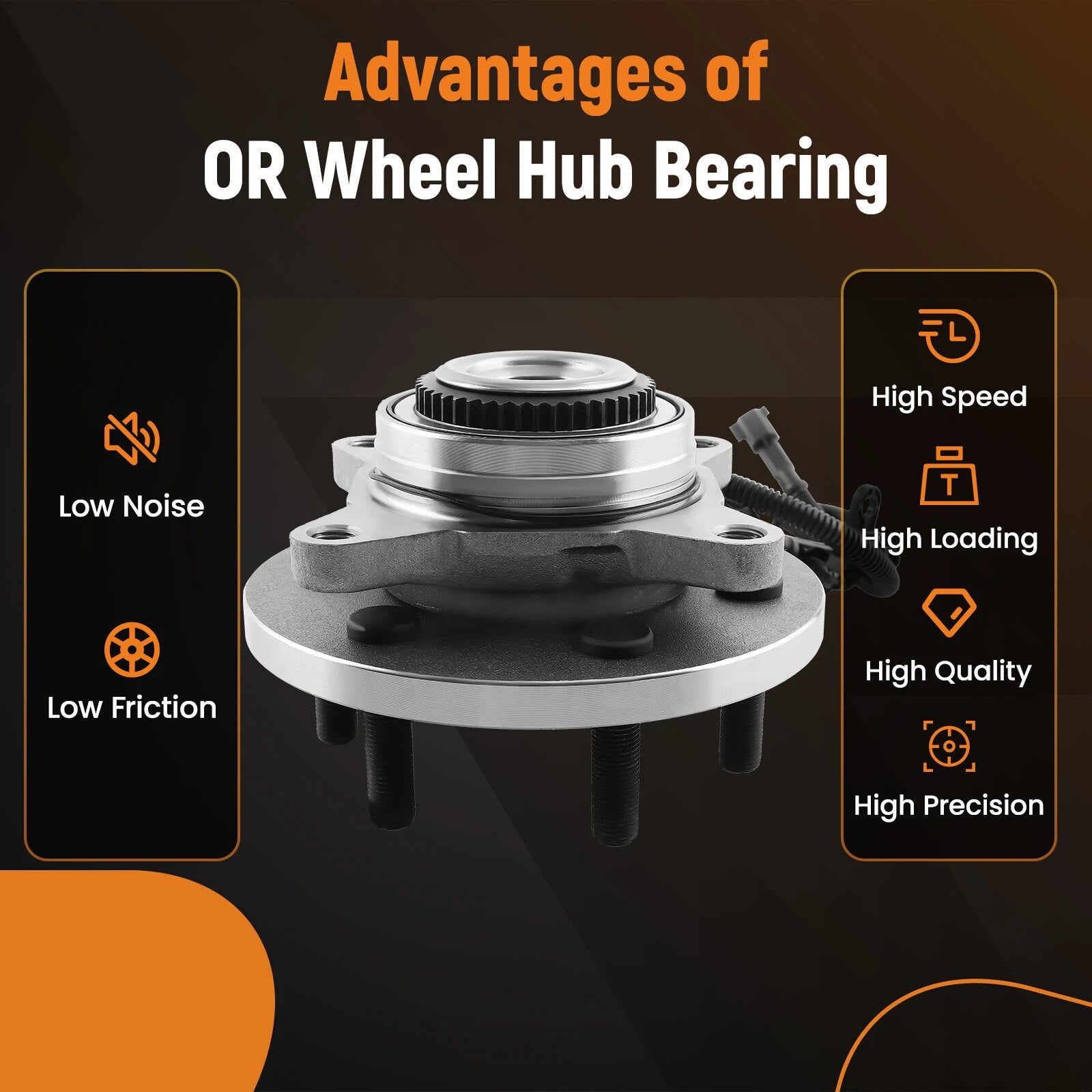 2X Front Wheel Bearing and Hub Assembly for Ford F-150 (2018-2020)