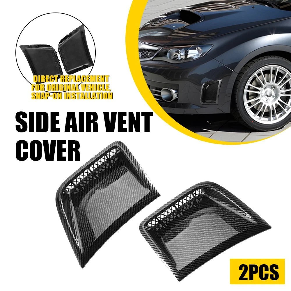 2X Carbon Fiber Bumper Side Vents for Subaru Impreza WRX (2008–2014)