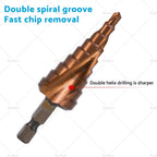 Cobalt Step Drill Bit Hole Cutter 4-12/20/32mm for Stainless Steel