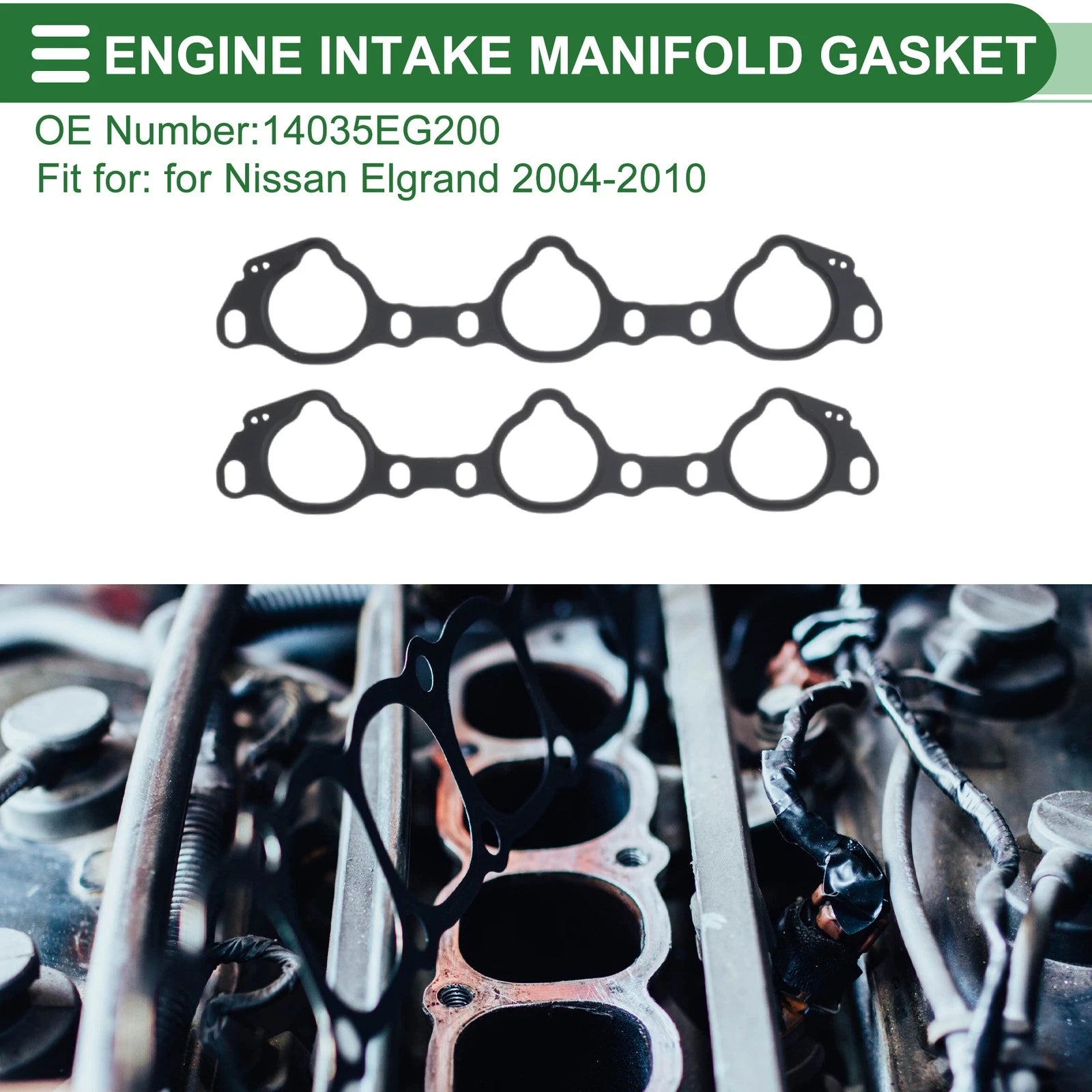Engine Intake Manifold Gasket for Nissan Elgrand (2004–2010) No. 14035EG200