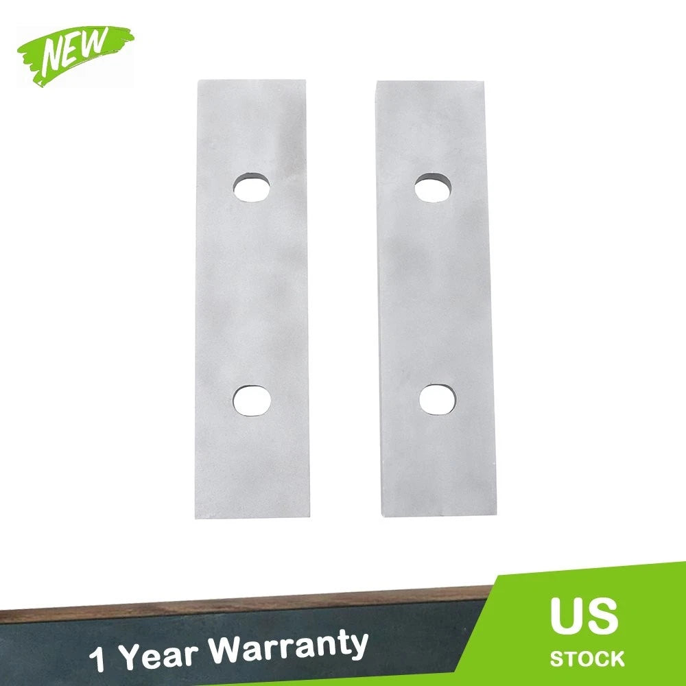 Set of 2 Machined Aluminum Reversible Soft Jaws for 6" Vises