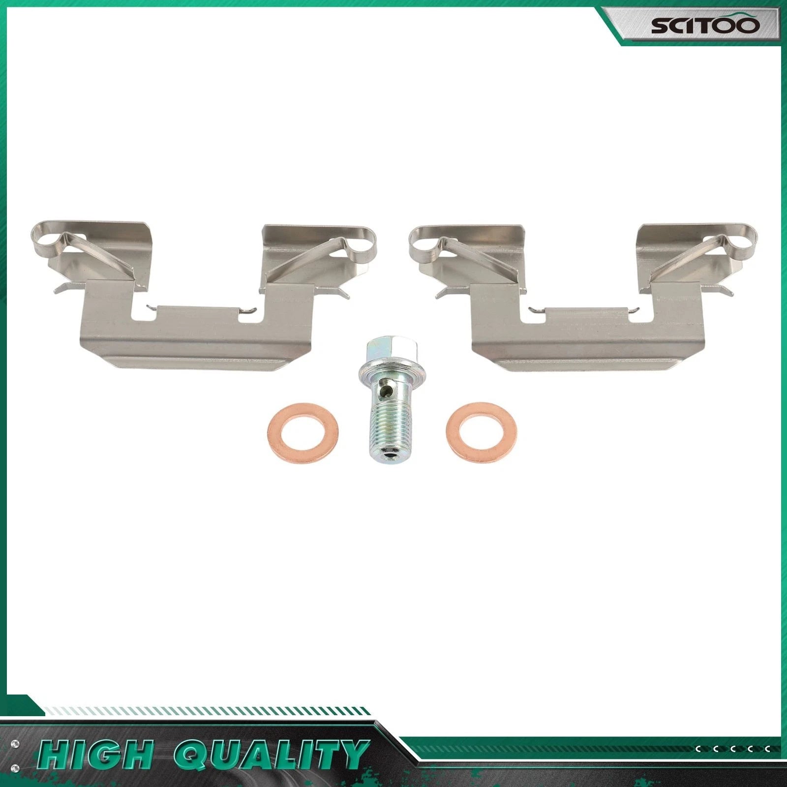 Front Brake Calipers w/ Bracket for Ford Fiesta (2011–2019) 18B5304 18B5305