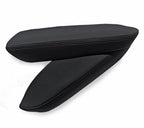 Set of 2 Front and Rear Door Armrest Covers for Acura TL (2004–2008) Black PVC Leather