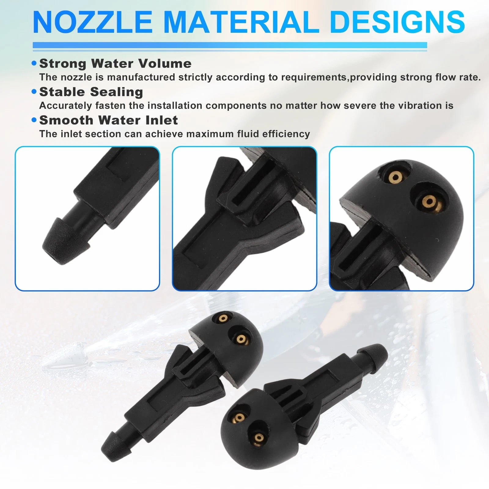 Windshield Washer Nozzle for Toyota Aygo/Citroen C1 (2005–2014) No.6405W3
