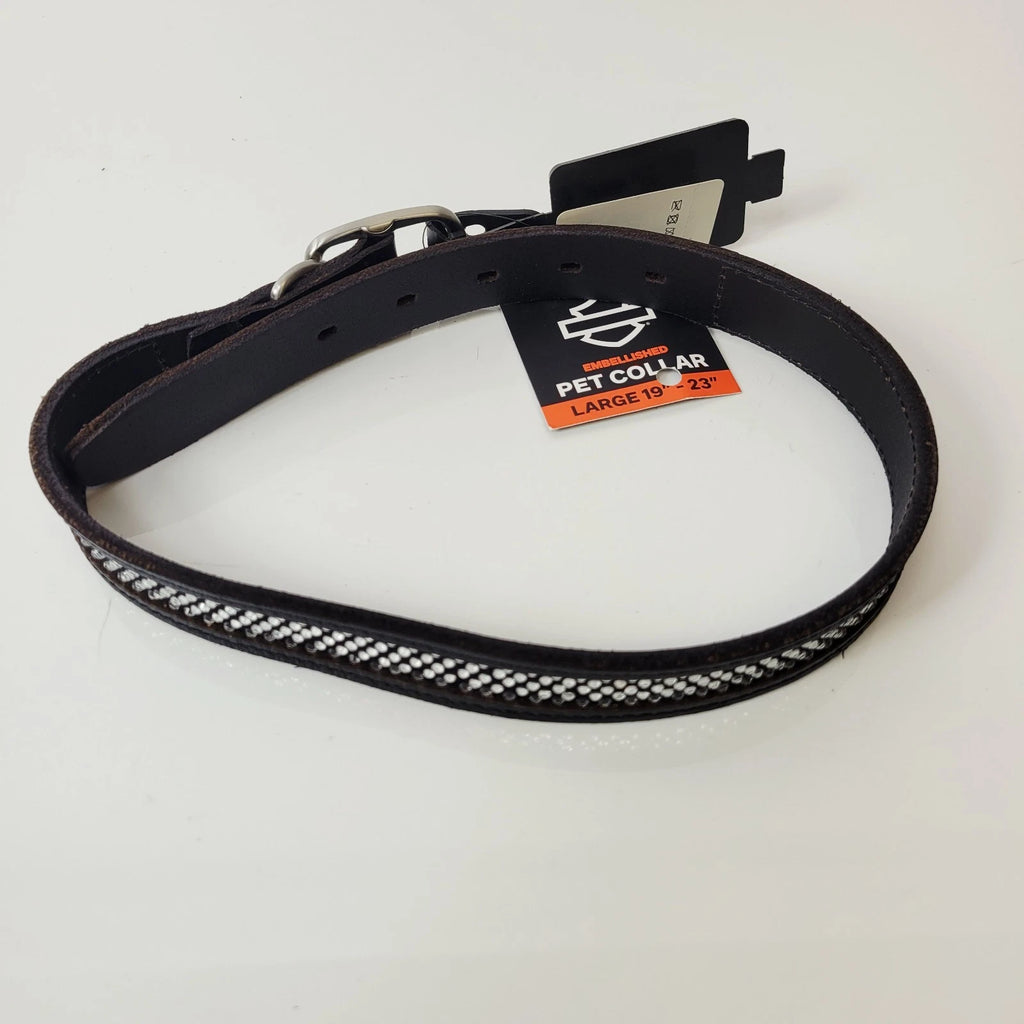 Embellished Dog Pet Collar for Harley-Davidson (Large) MPC261/08L