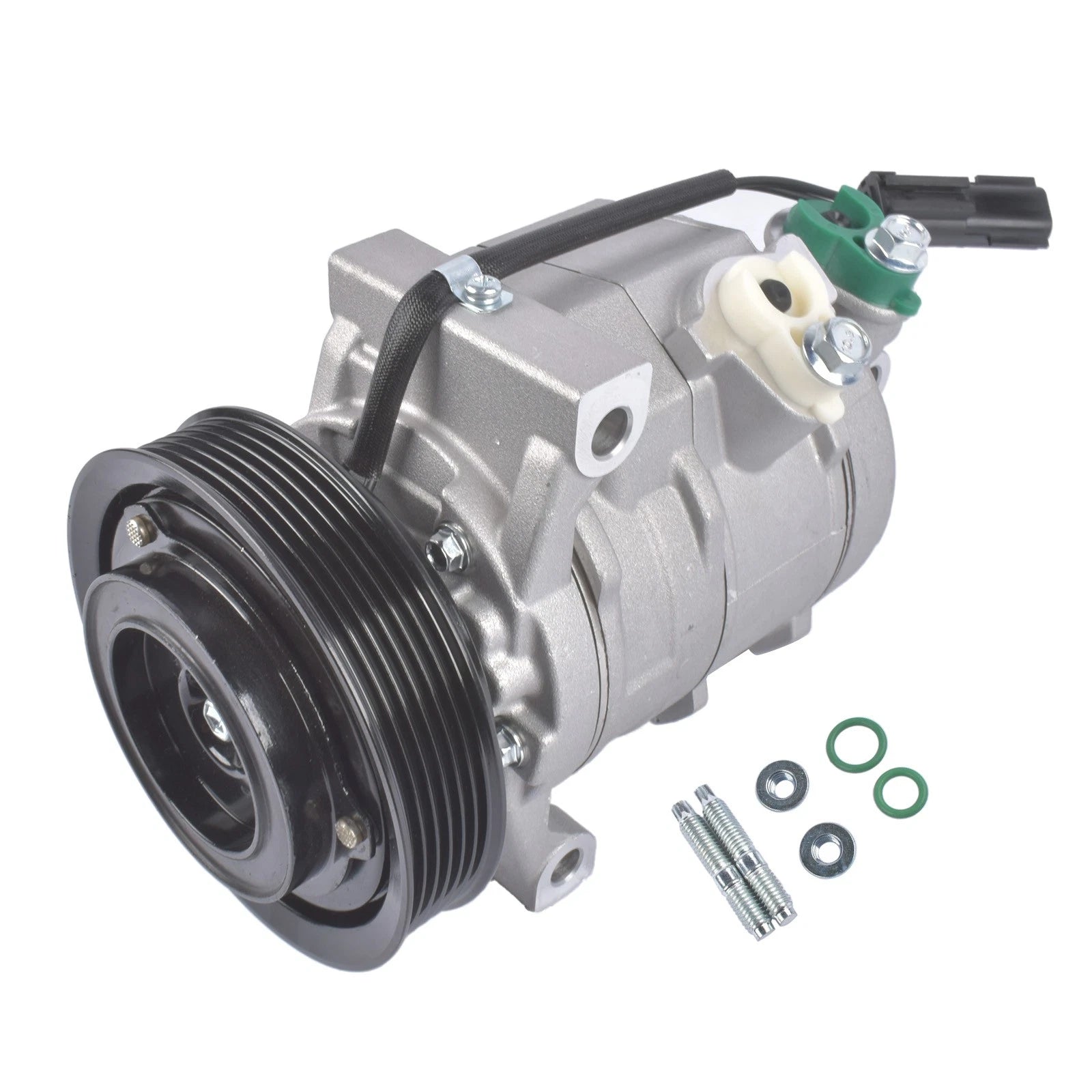 A/C Compressor w/ 6-Groove Pulley for Dodge Ram 1500 2500 3500 (2009–2023) 55111442AG