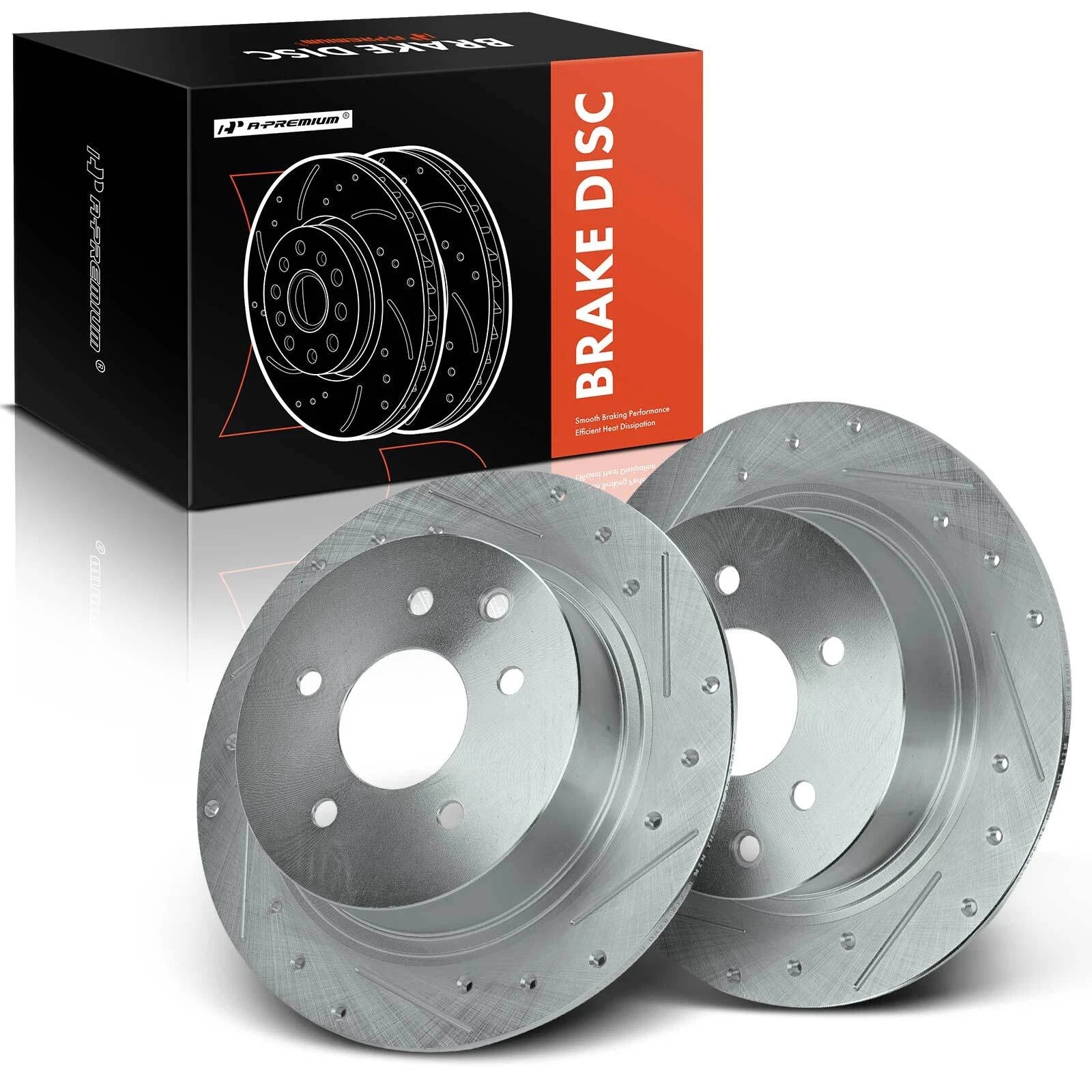 Rear Drilled Brake Rotors for Nissan Altima Maxima (2002–2023)