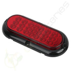 6x 6" LED Red Lights for Four Hole Screw Mounting