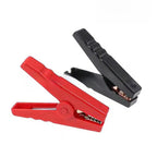 2X 100A Insulated Alligator Clips for Battery Chargers (9.73x9.2x2.1cm)