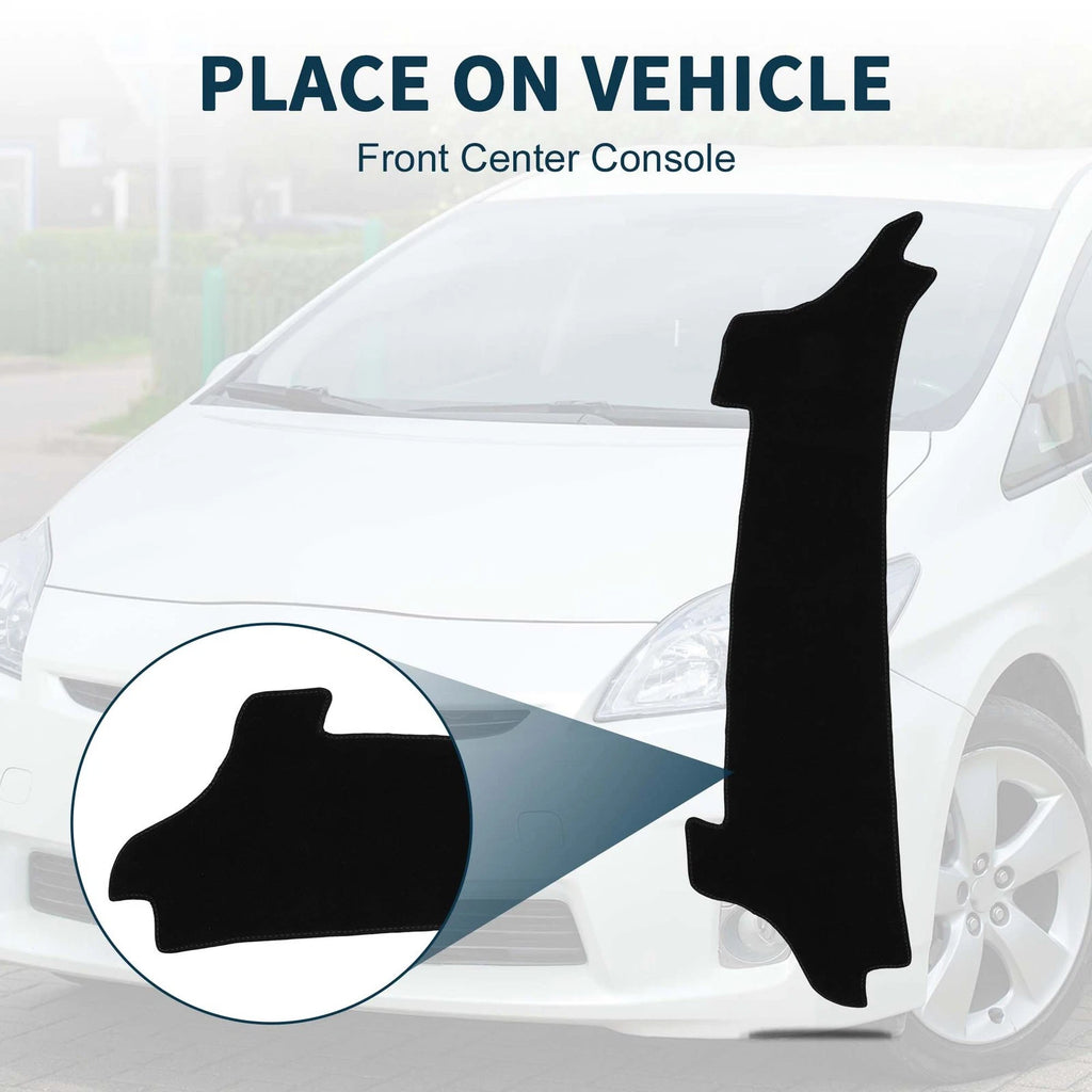 Dashboard Cover Mat for Toyota Prius (2023–2024) - Black, Set of 1