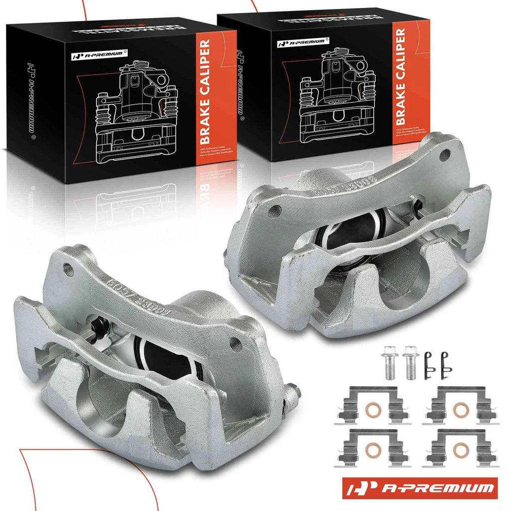 2X Front Disc Brake Caliper w/ Bracket for Mitsubishi Eclipse (2006–2012)
