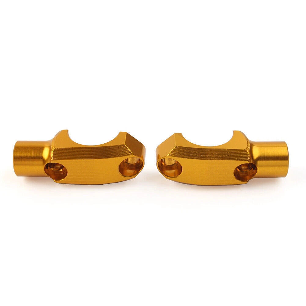 1 Pair Gold Master Cylinder Mirror Clamp Mount Bracket for BMW F900XR (2019–2021)