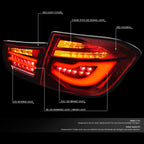 LED Bar Sequential Turn Signal Tail Lights for BMW 320i 325i 328i (2012–2015)