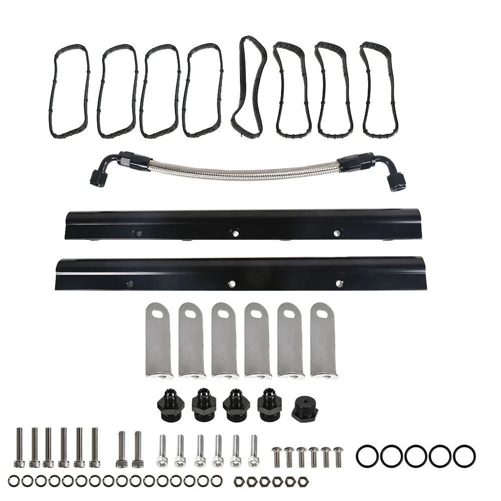 Billet Fuel Rail Kit for LS LS1 LS2 LS3 LS6 (Aftermarket Intake Manifold)
