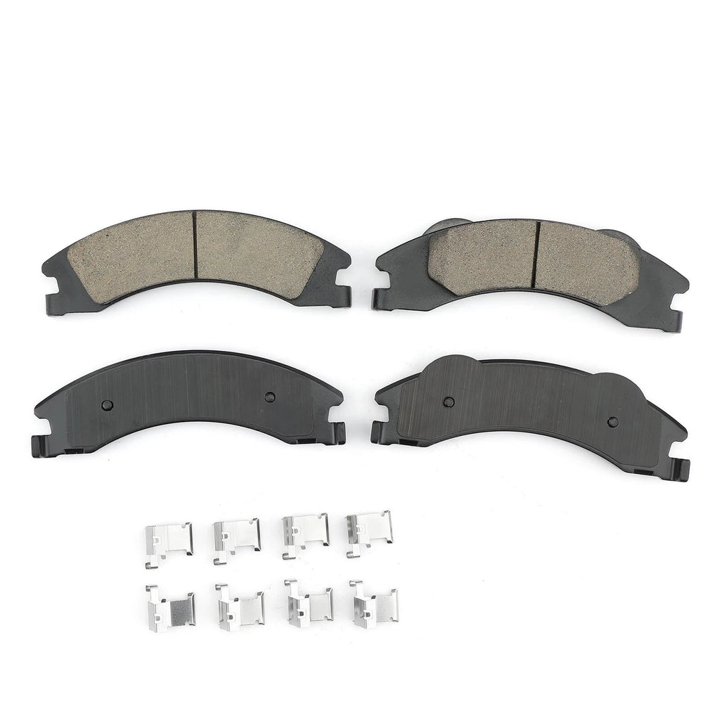 Set of 4 Rear Ceramic Brake Pads for Ford E-150 E-250 E-350 (2008-2014)