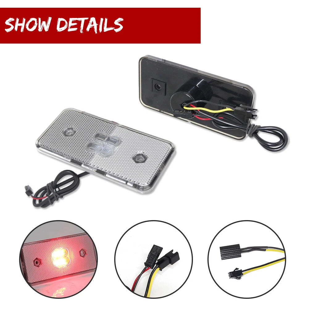 Clear Red Rear Side Marker Lights for Benz G-Class (2002–2014)