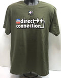 Mopar Green T-Shirt with Direct Connection Logo for Dodge Charger (2005–2023)