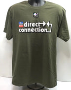 Mopar Green T-Shirt with Direct Connection Logo for Dodge Charger (2005–2023)