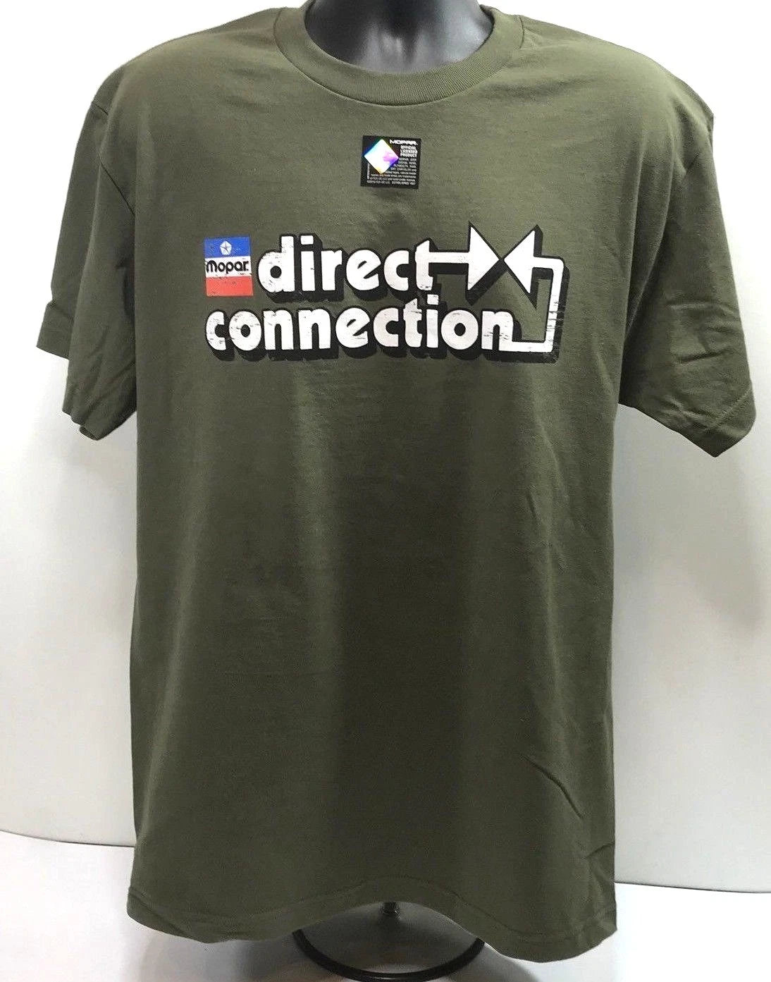 Mopar Green T-Shirt with Direct Connection Logo for Dodge Charger (2005–2023)