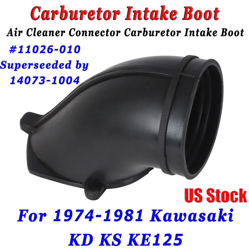 Air Cleaner Connector Carburetor Intake Boot for Kawasaki KE125 (1974–1981)