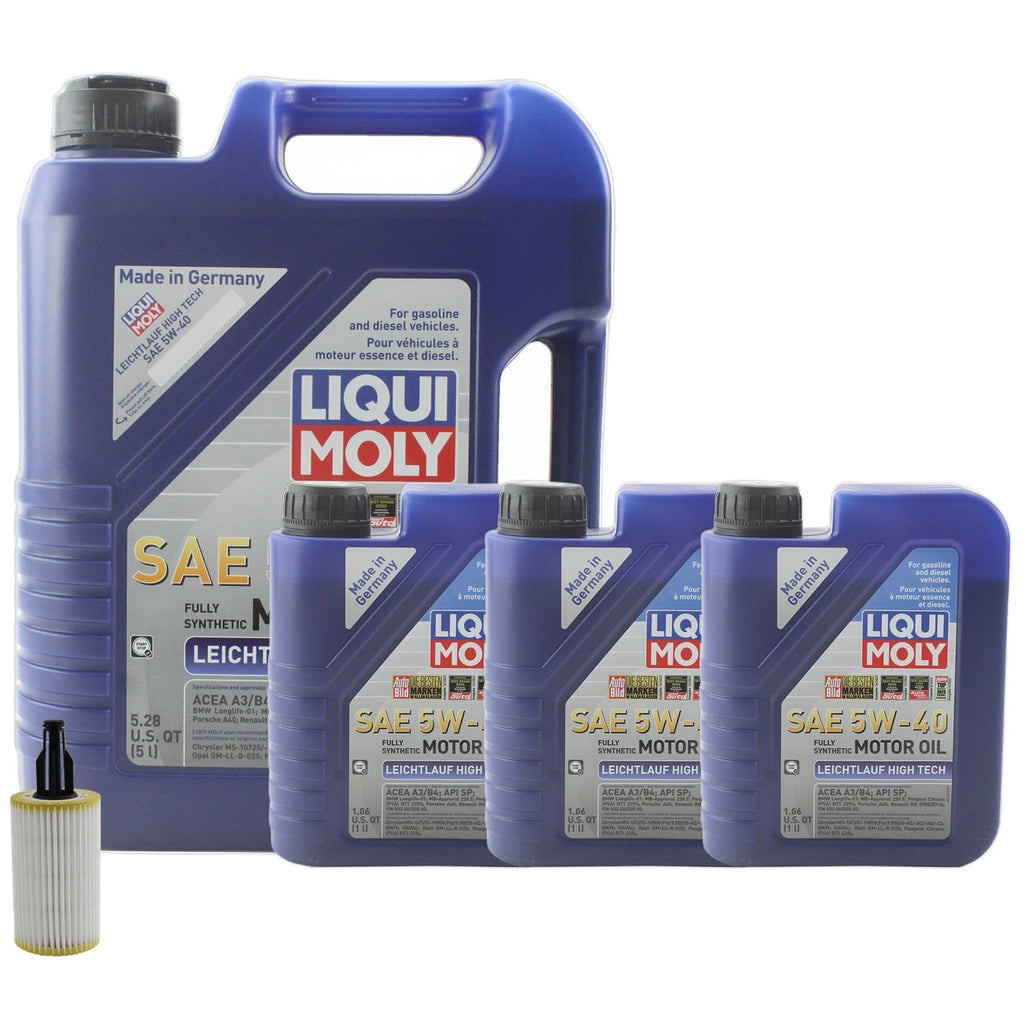 Engine Oil Change Kit for Mercedes-Benz W222 S550 (2014–2020) - 8L Liqui Moly 5W40