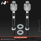 2X Front Inner Tie Rod End for Ford Edge Lincoln MKX (2007-2015)
