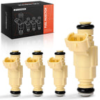 Set of 4 Fuel Injectors for Hyundai Elantra (2001–2007) Santa Fe (2007–2009) Kia Optima