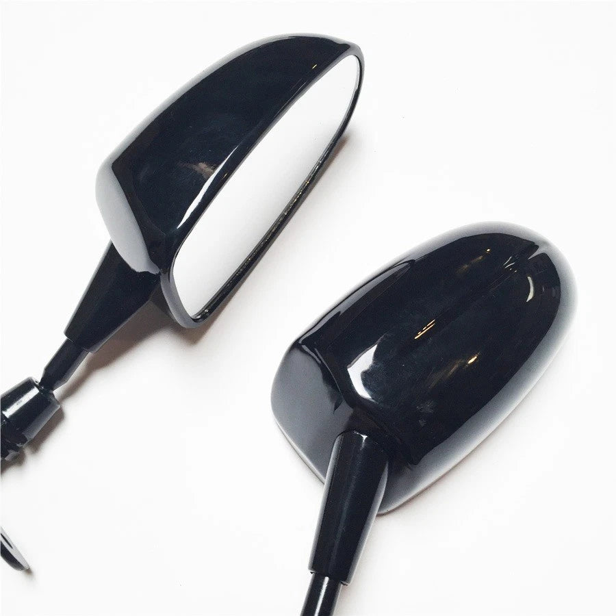 Black Racing Mirror for CBR, Ninja ZX, GSXR, Katana, Hayabusa, YZF R1