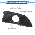 Front Right Fog Light Grill for Chevrolet Aveo (2011-2014) Black 1 x Piece