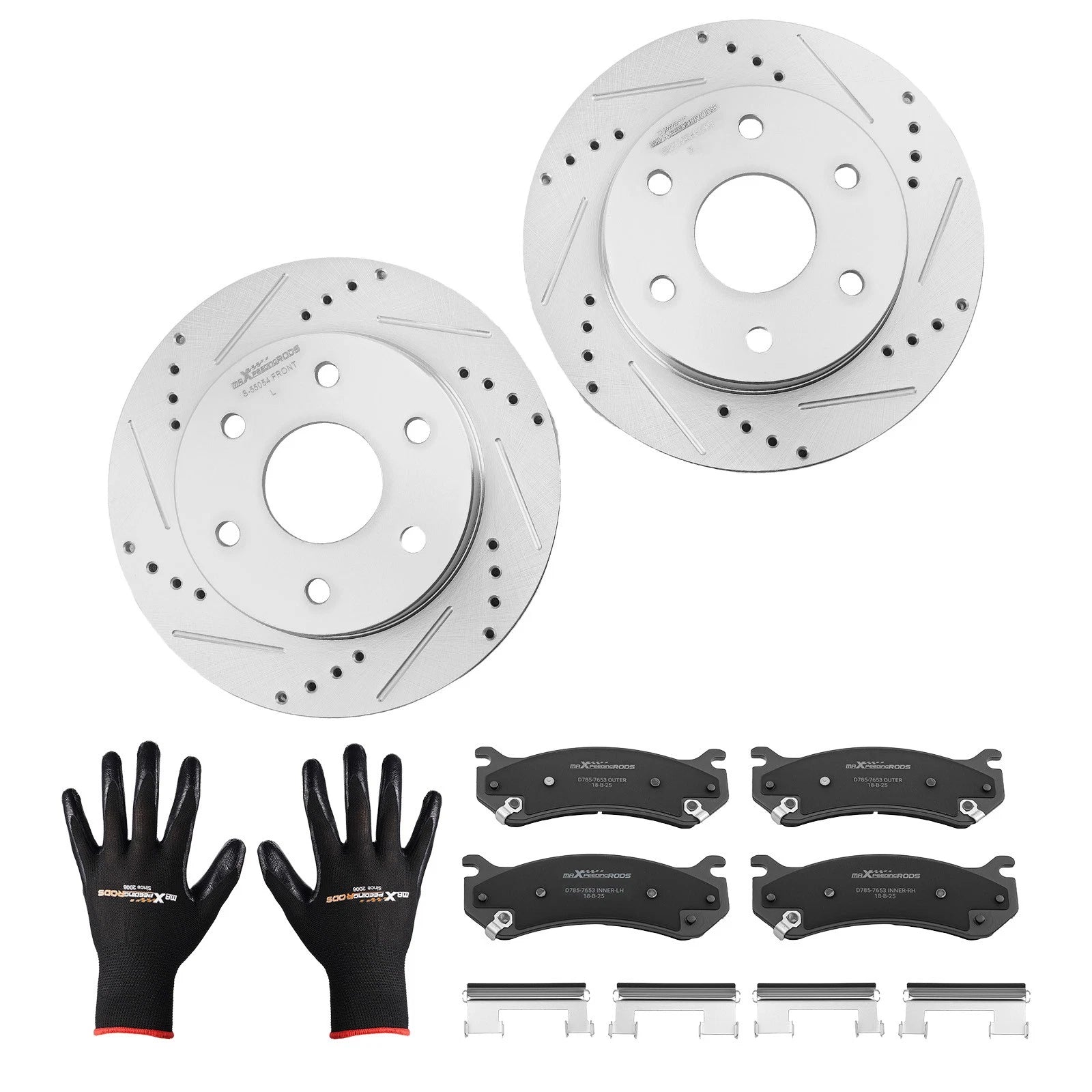 Front Brake Rotors & Pads Kit for Chevrolet Tahoe (2000–2006), Astro (2003–2005)