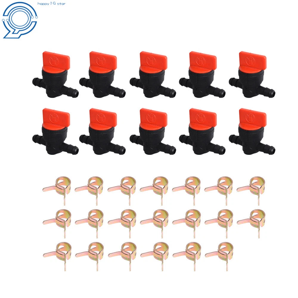 10 x 1/4" Fuel Gas Shut-Off Valves for Motorcycle