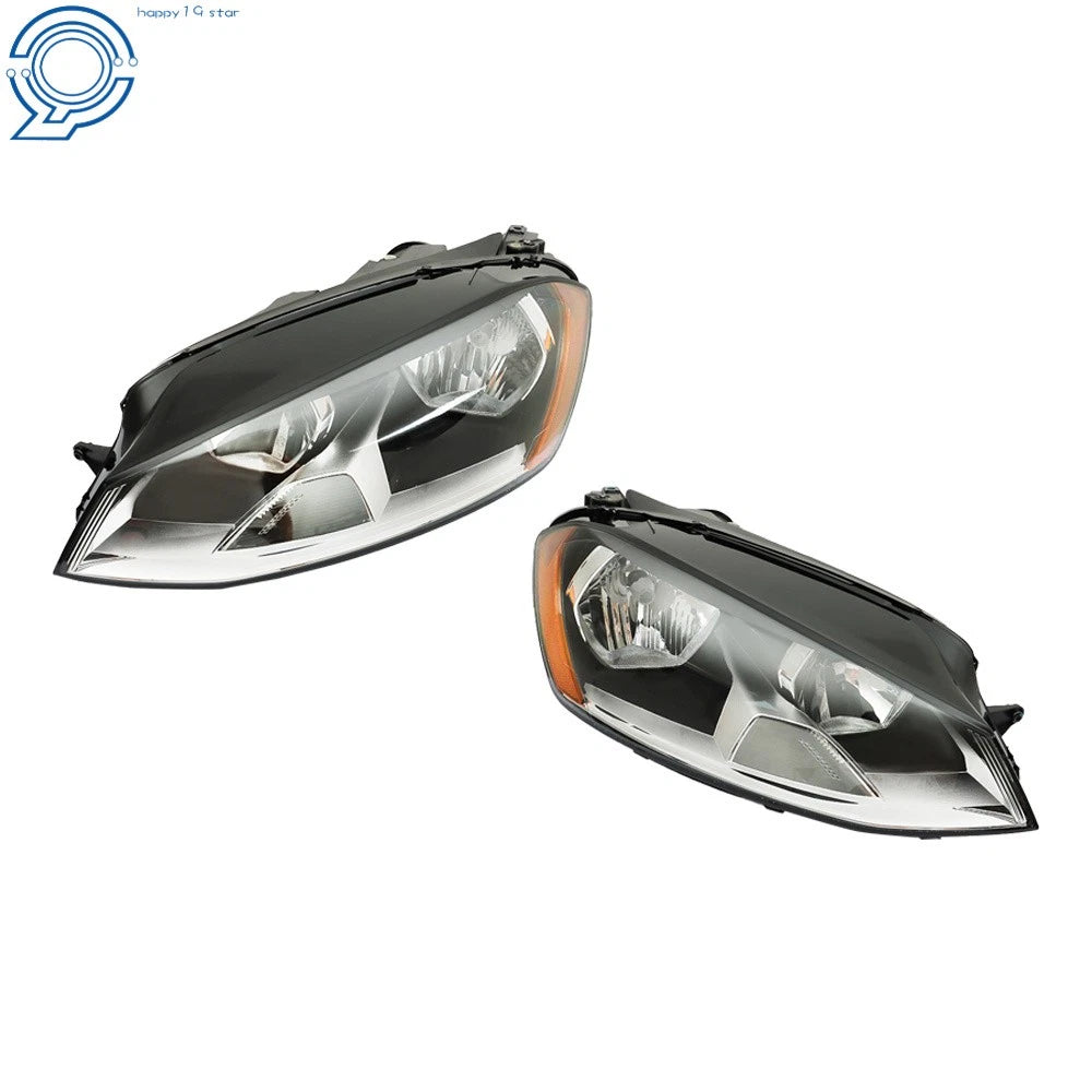 Halogen Headlight Assembly for Volkswagen Golf MK7 (2015-2017) Left + Right
