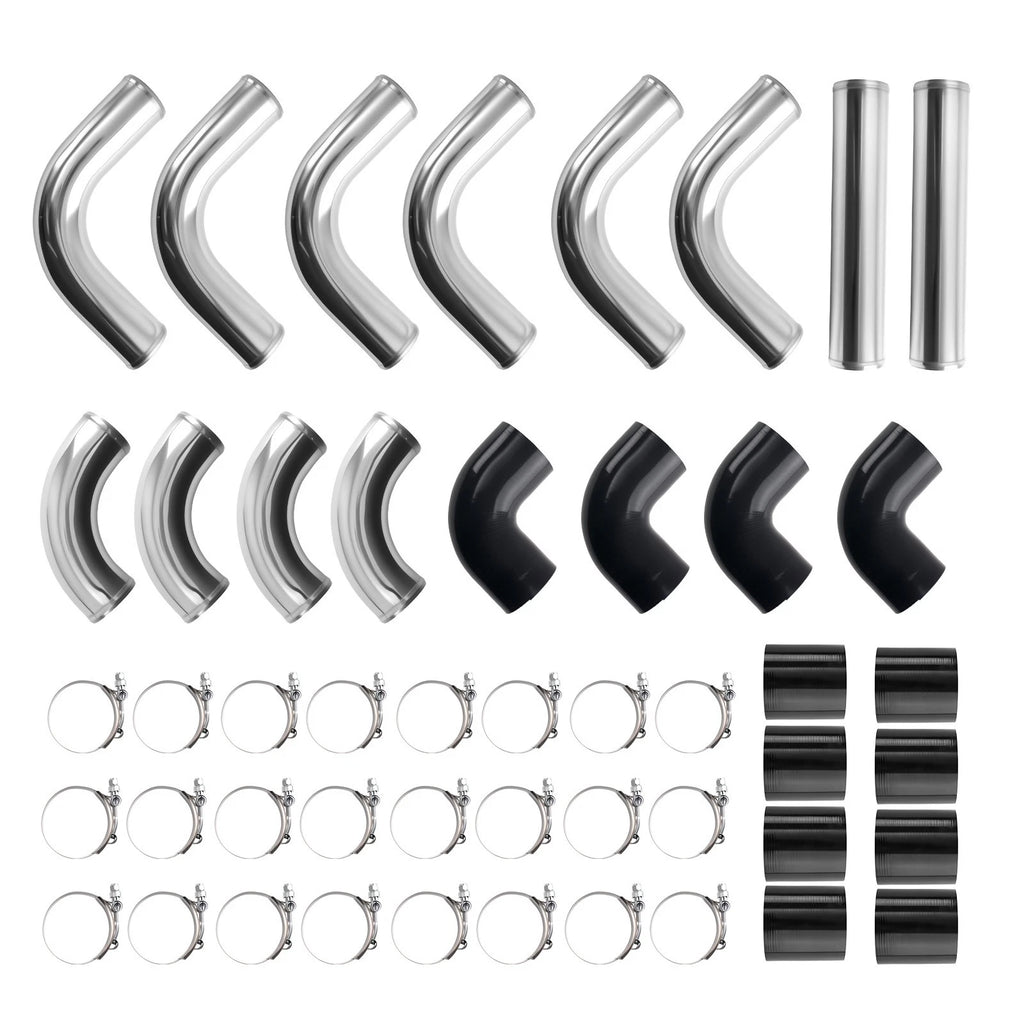 12PCS Intercooler Piping Kit for Universal Fit (2.5")