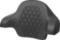SADDLEMEN Tour-Pak Backrest Pad for FL (2014–2024) - Lattice Stitch, Blue Stitch