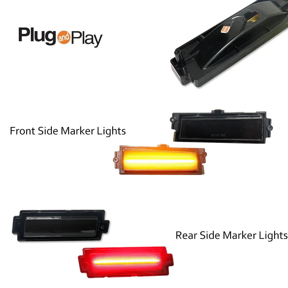Smoke LED Side Marker Lamps for Chevy Monte Carlo SS (1981–1988)
