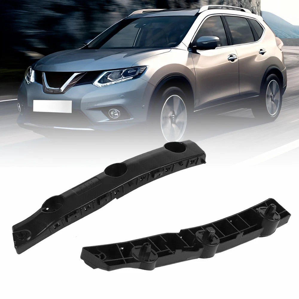 Pair of Bumper Fender Brackets for Nissan Rogue (2015–2019) - Black
